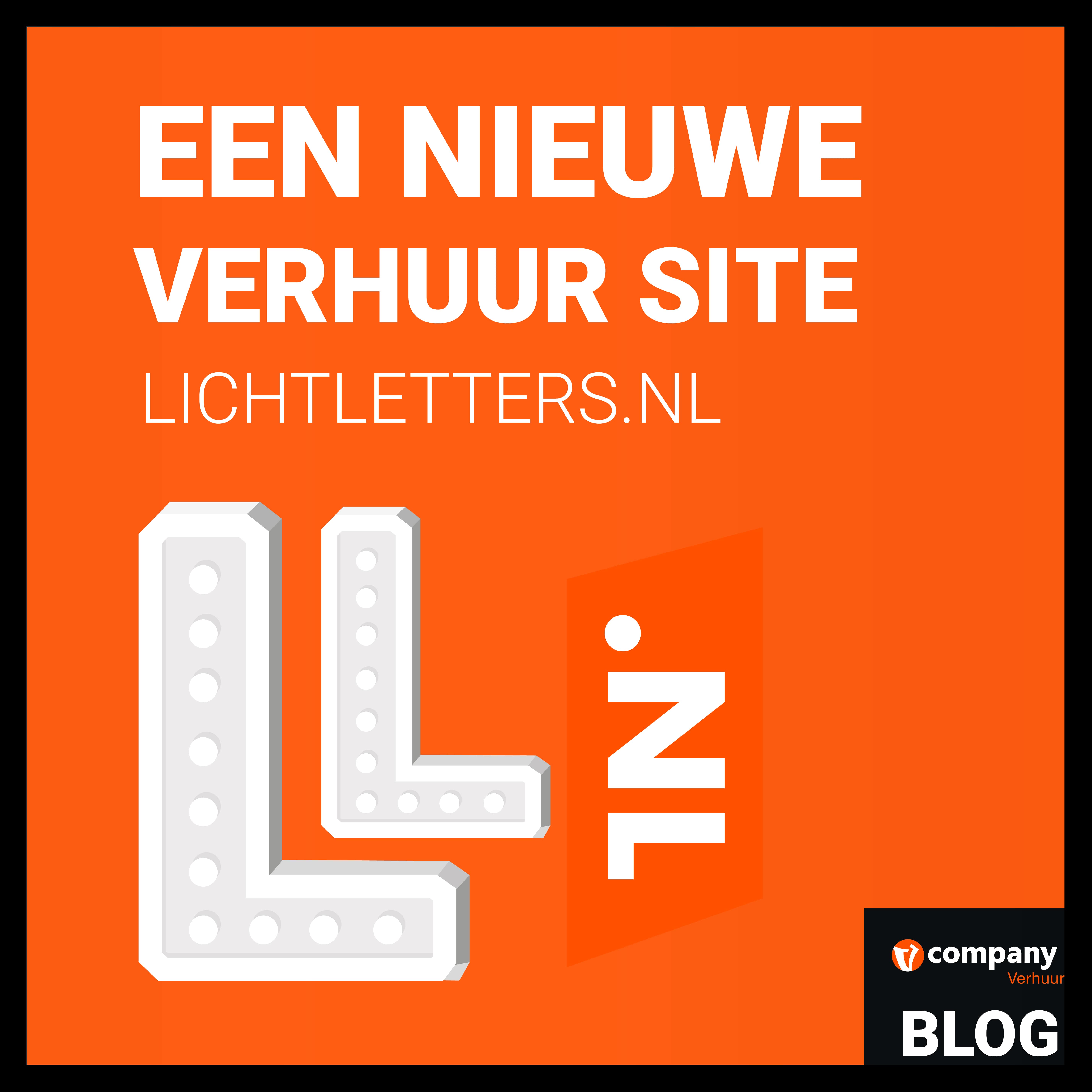 Vcompany Verhuur verhuurd vanaf nu ook lichtletters